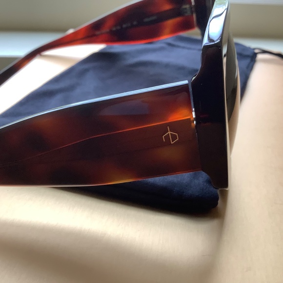 Rag & Bone 58mm Round Sunglasses Havana Brown - Picture 10 of 15